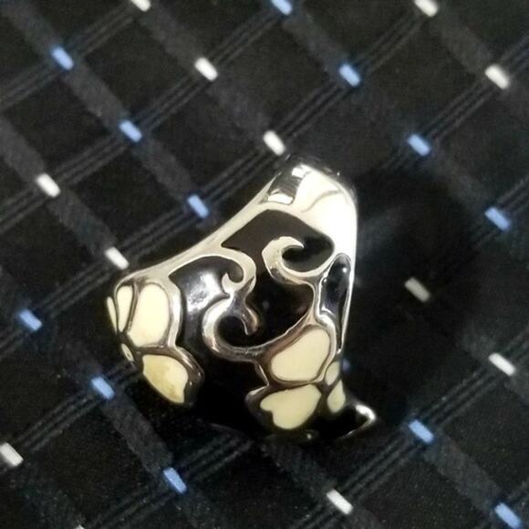 New stainless steel design with flower ring 6 - Picture 3 of 8